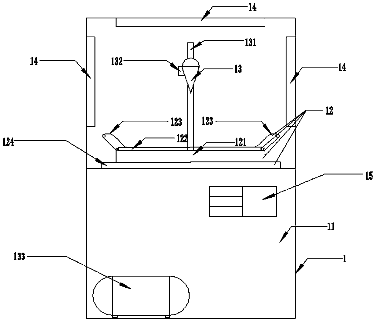 Automatic spraying device