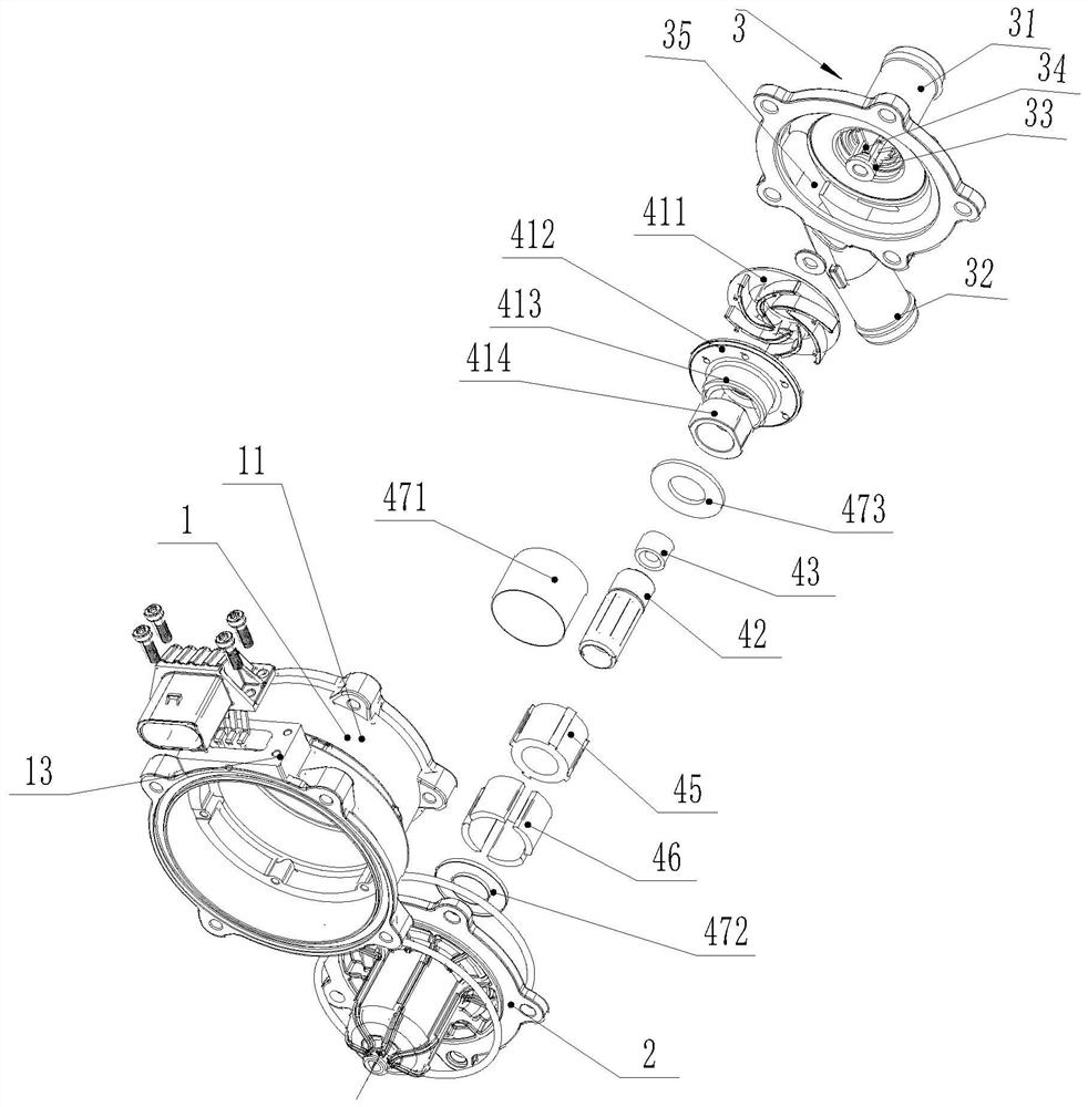 High-power brushless electronic water pump