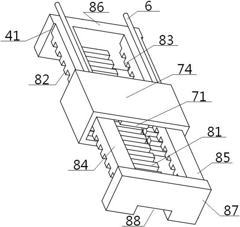 Magnetic-driven linear reciprocating yarn guide device and application method thereof