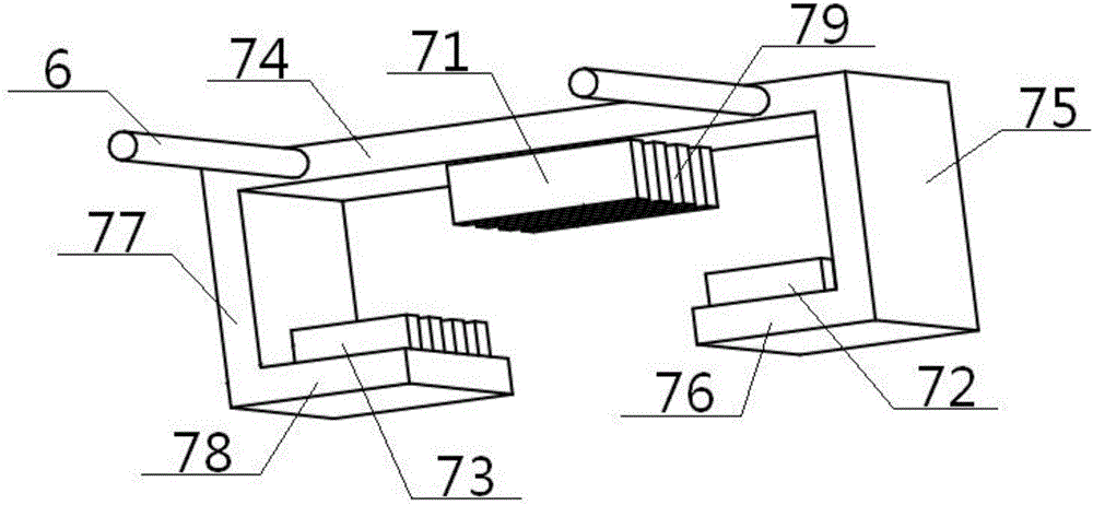 Magnetic-driven linear reciprocating yarn guide device and application method thereof