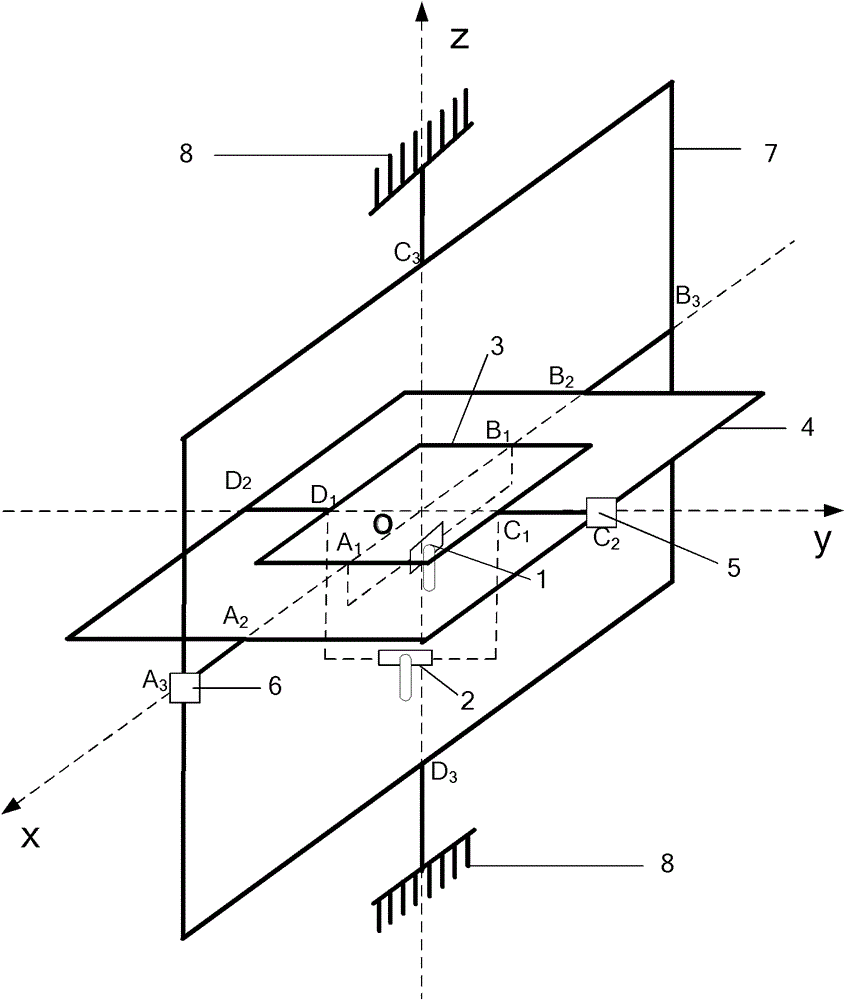 Controllable pendulum system based biaxial horizontal stabilized platform and control method thereof