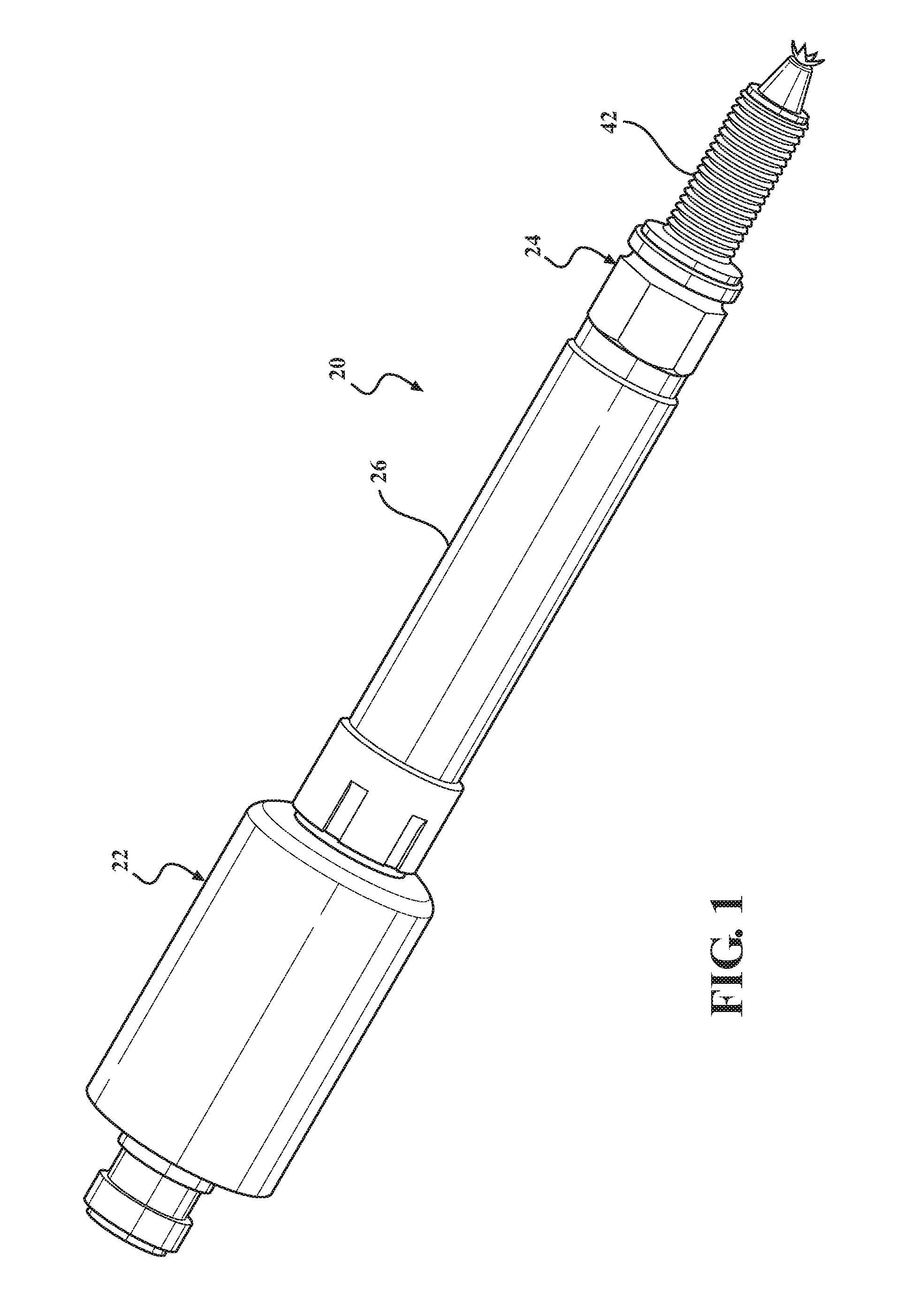 Corona suppression at the high voltage joint through introduction of a semi-conductive sleeve between the central electrode and the dissimilar insulating materials