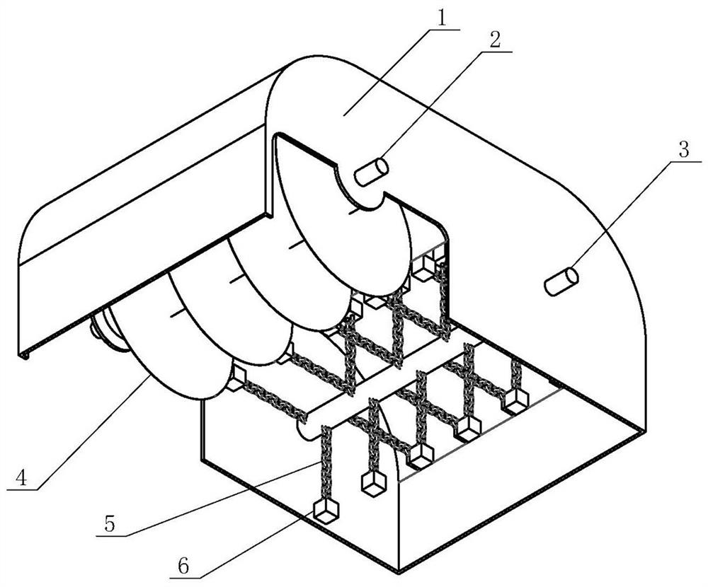 Material collector without crushing aggregate