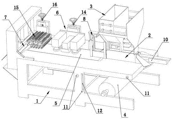 Bamboo stick type product packing machine