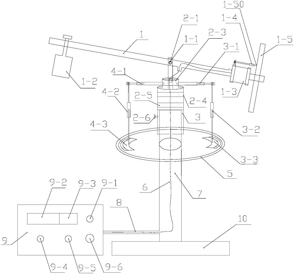 High-precision double-wheel shaft double-vernier earth's axis precession demonstration and quantitative measurement experiment instrument