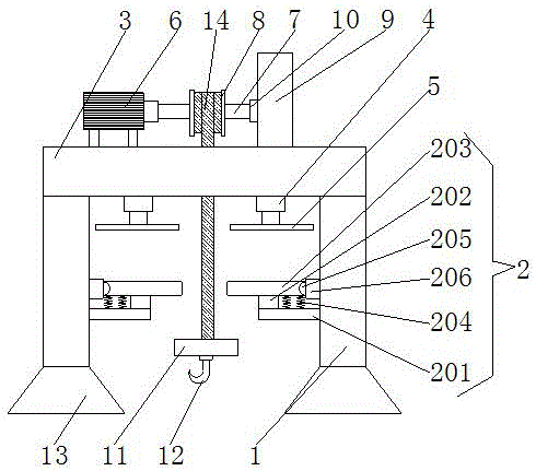 Crane for repairing ship