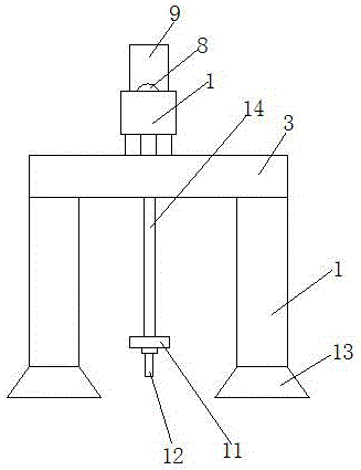 Crane for repairing ship