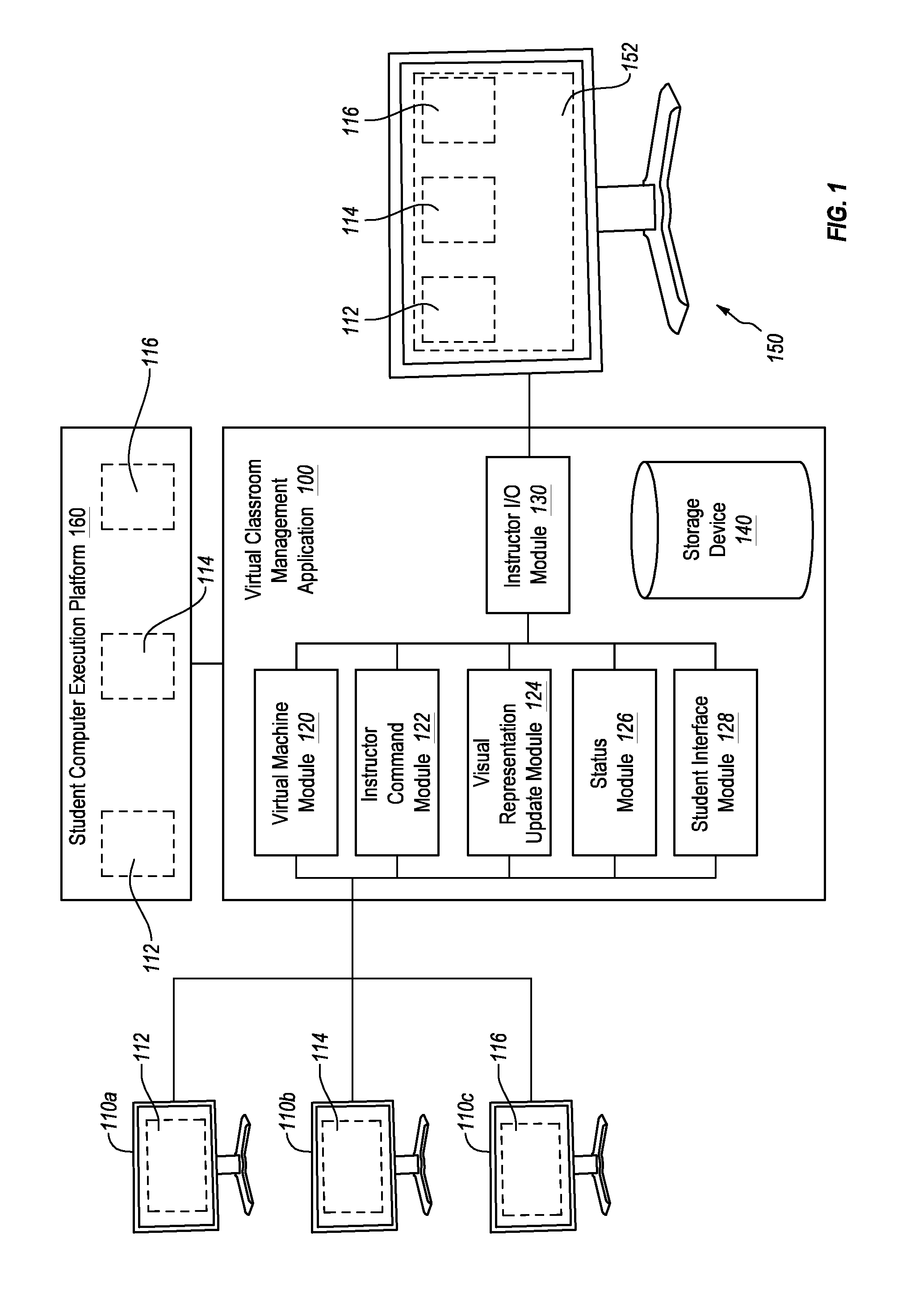 Virtual classroom management system and interface