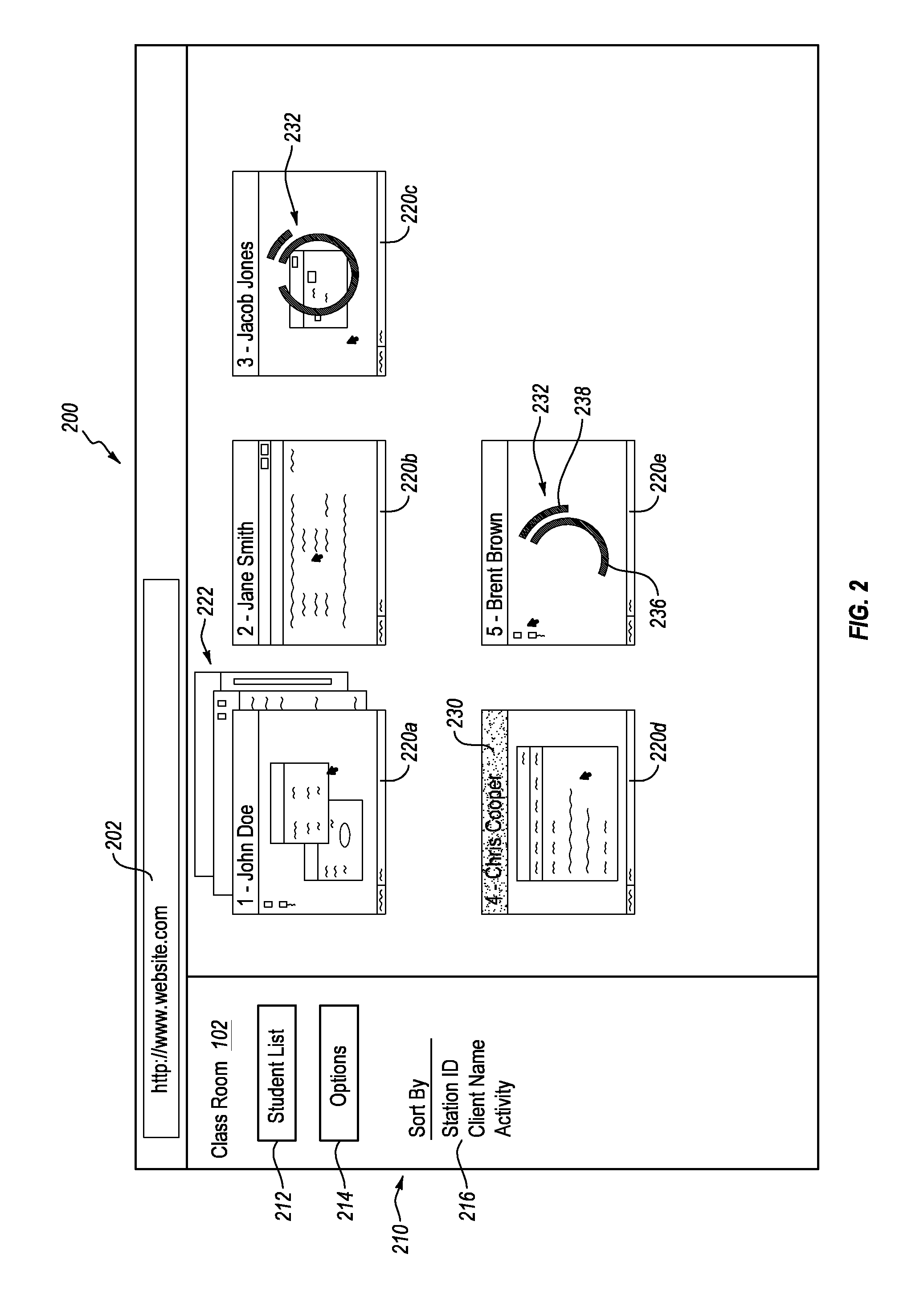 Virtual classroom management system and interface