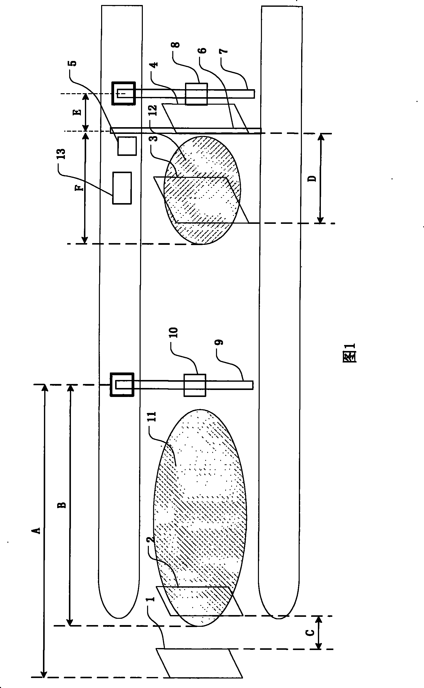 Multi-business zone electronic fee-charging roadway system and fee charging method thereof