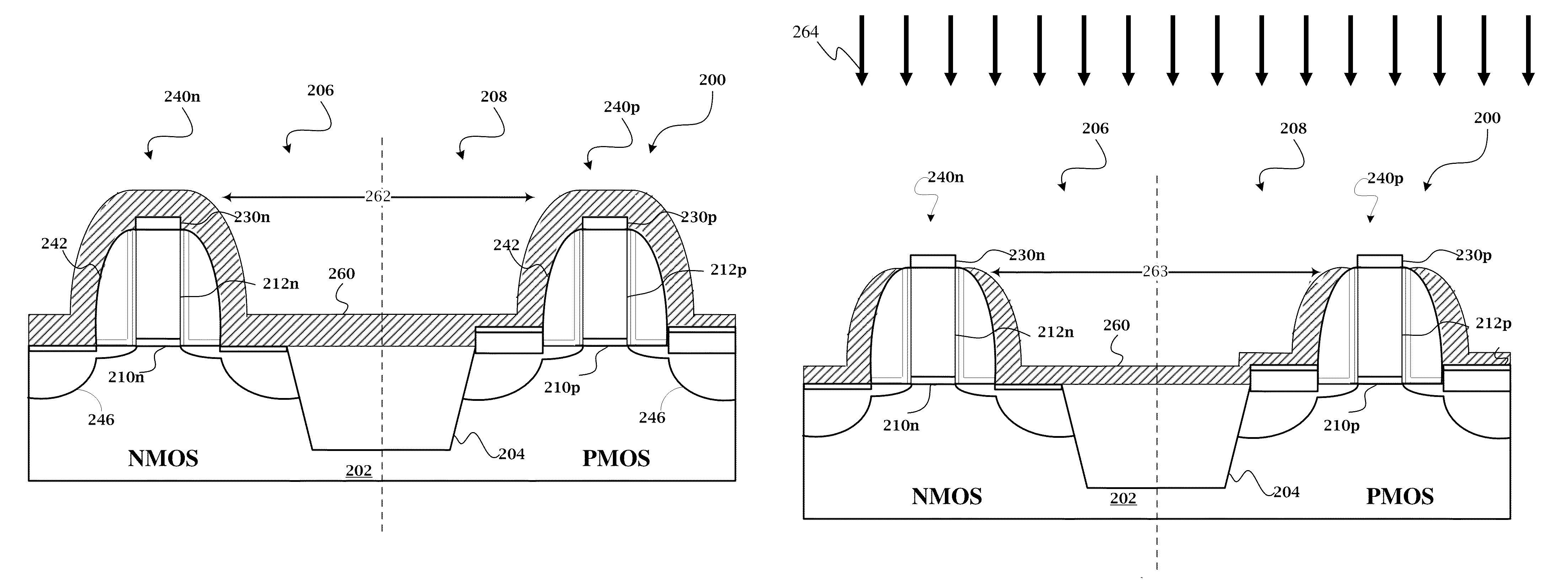 Method for gap filling in a gate last process