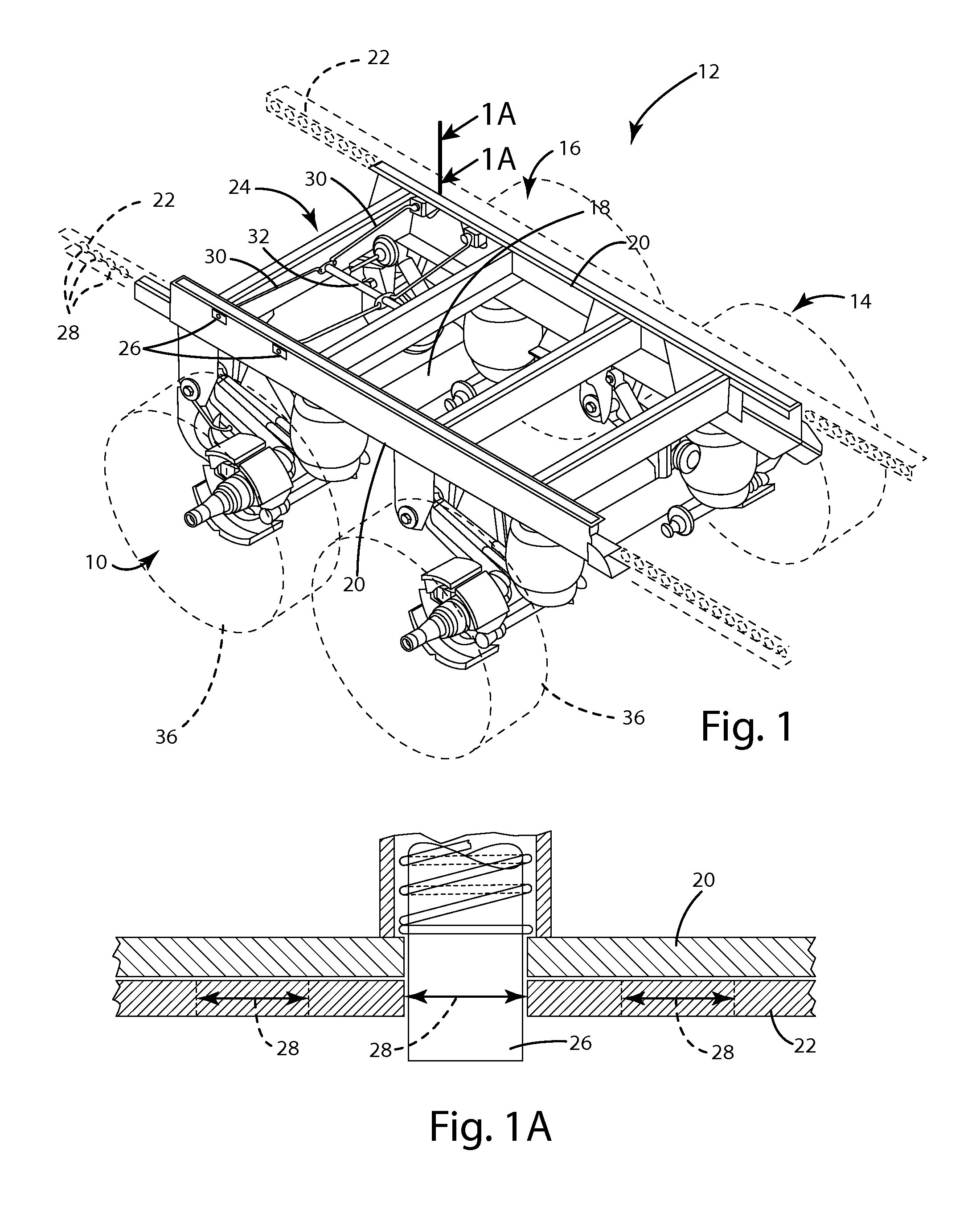 Axle lift assembly