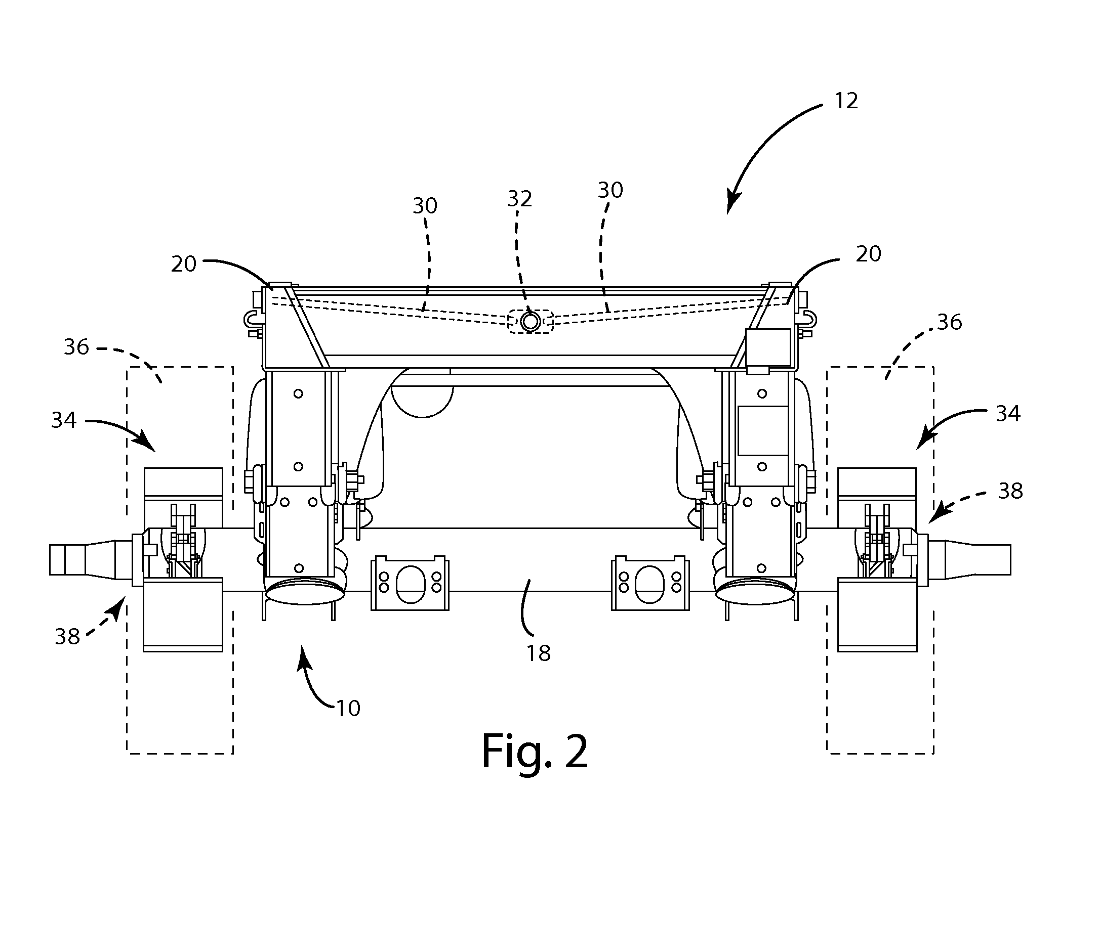 Axle lift assembly