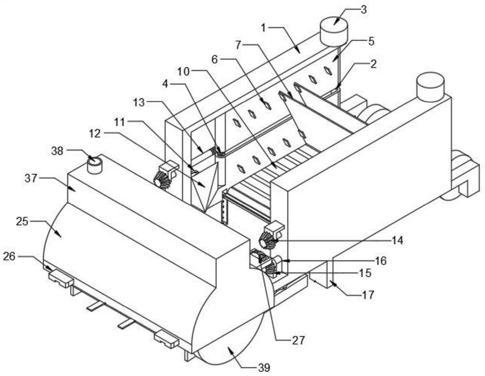 Energy-saving environment-friendly green building board laying device