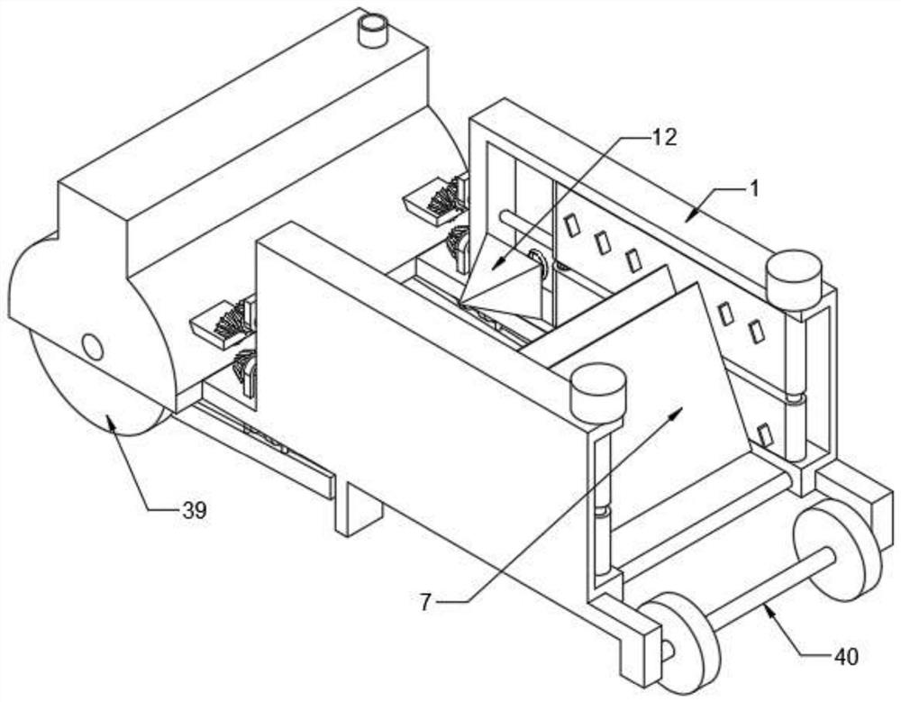 Energy-saving environment-friendly green building board laying device