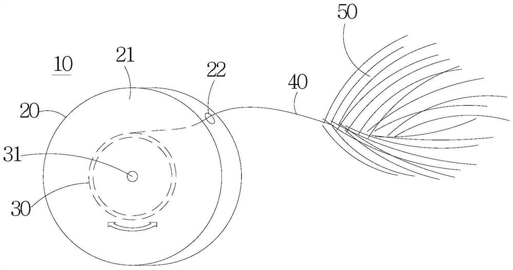 Wind-measuring ball mark for measuring wind power and wind direction and golf ball accessory set comprising wind-measuring ball mark