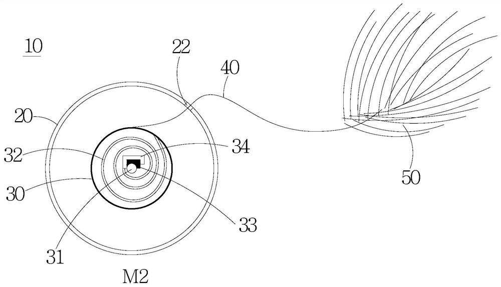 Wind-measuring ball mark for measuring wind power and wind direction and golf ball accessory set comprising wind-measuring ball mark