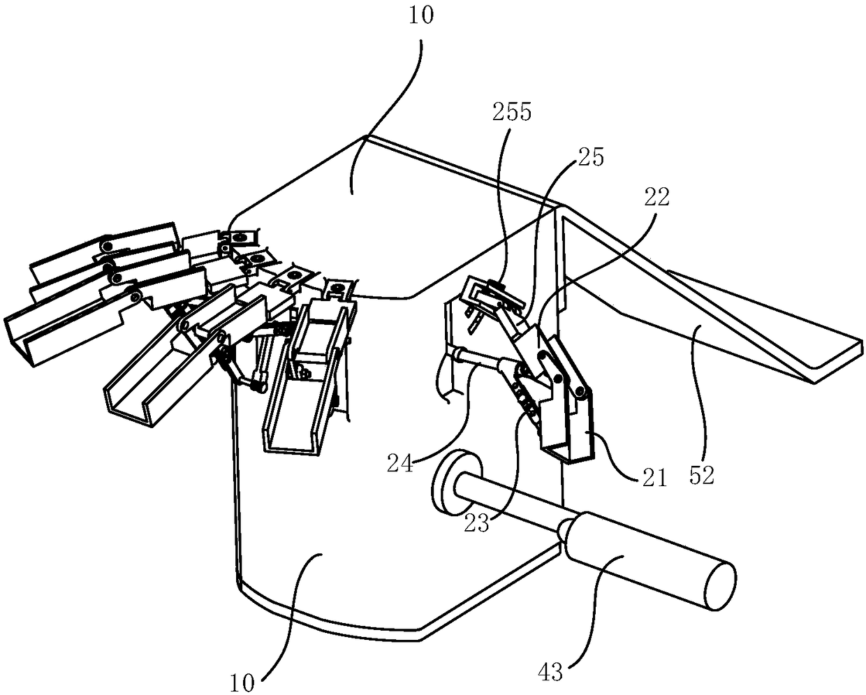 Finger function rehabilitation device based on space mechanism