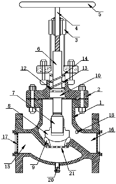 Water pump valve facilitating water flow controlling