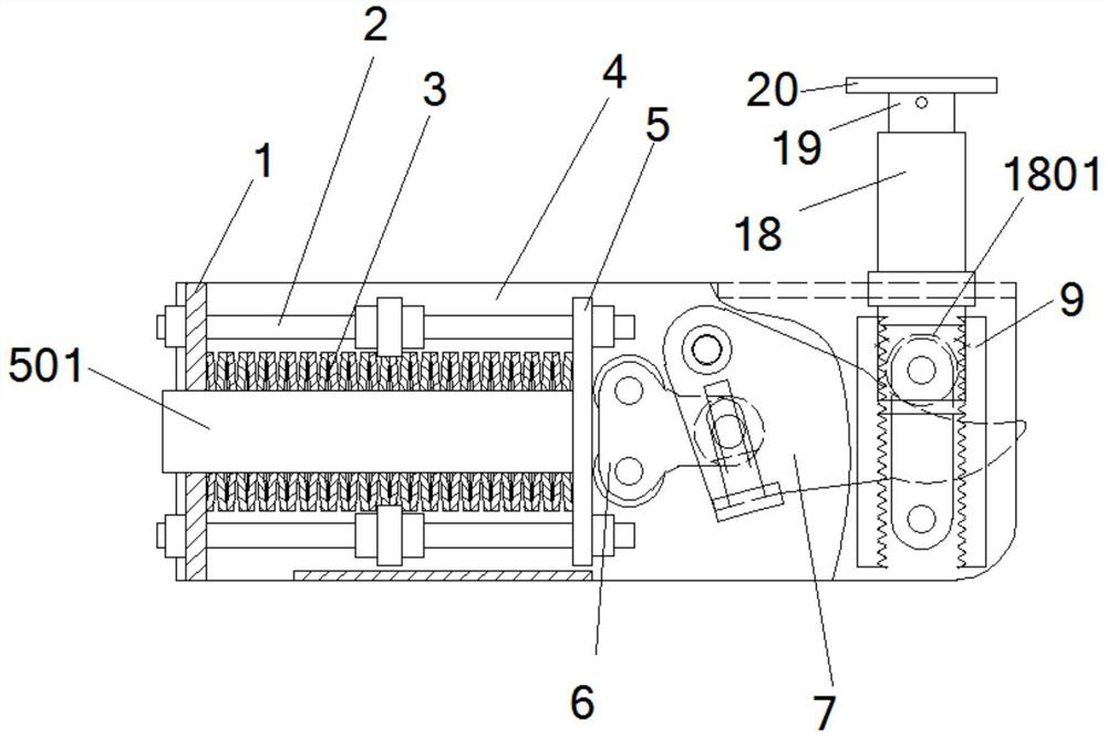 Low constant-force disc spring support hanger