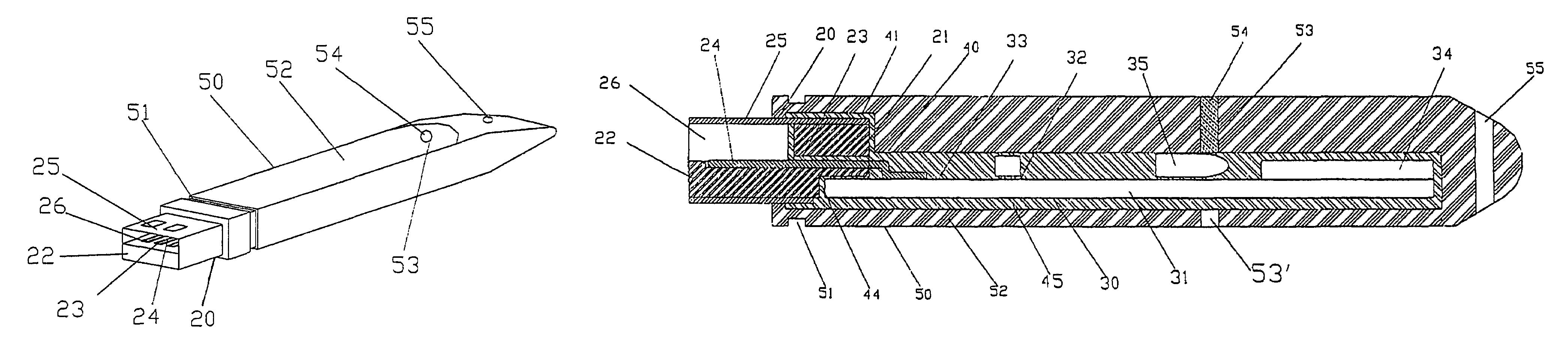 Information means with waterproof and transmitting light characteristic