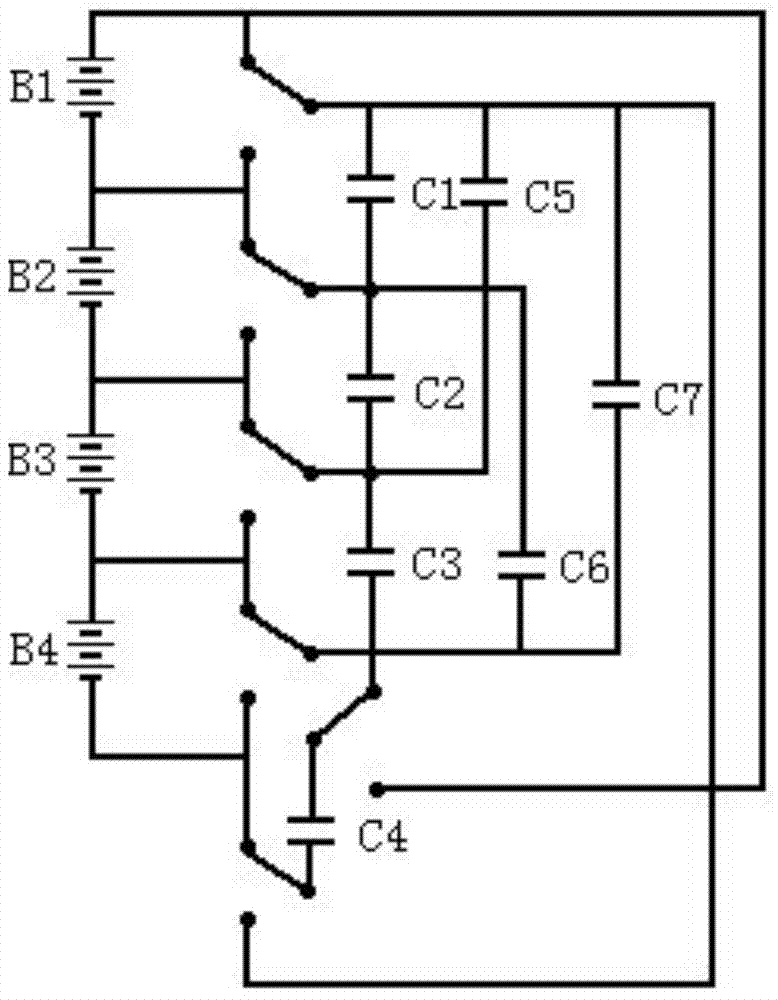 Capacitive voltage balance system and method for series-connected energy storage system