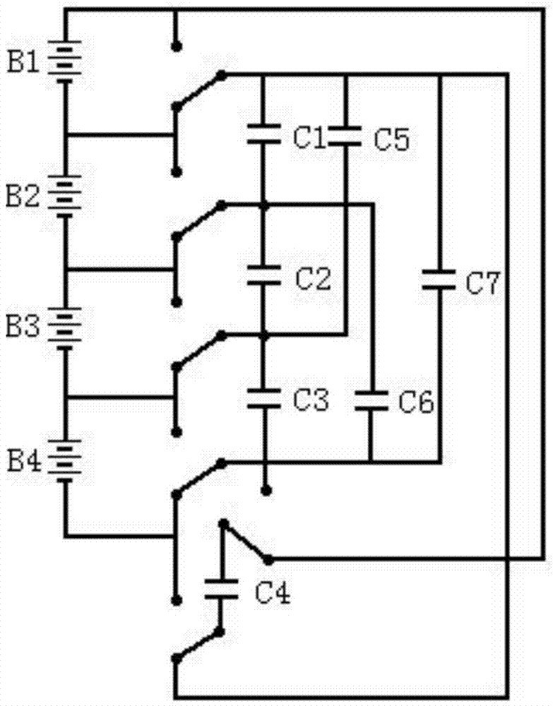 Capacitive voltage balance system and method for series-connected energy storage system