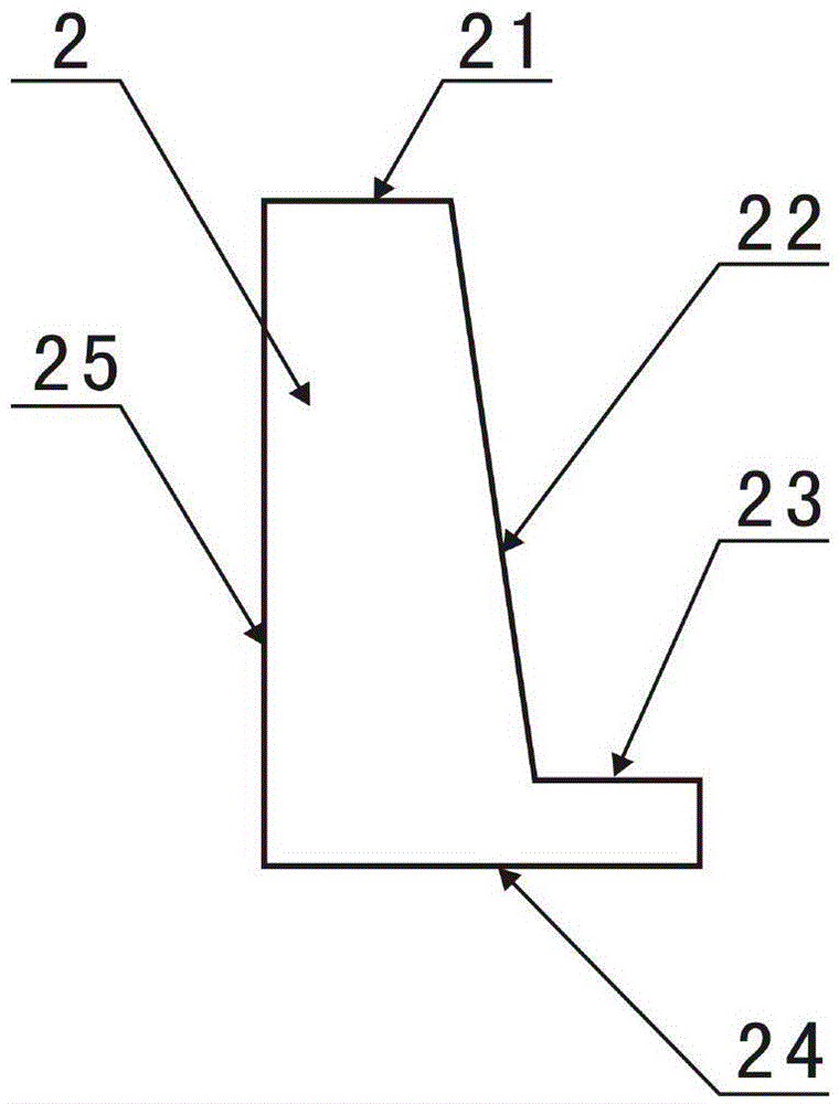 Concave copper sheet for being pasted to slideway and pasting tool assembly