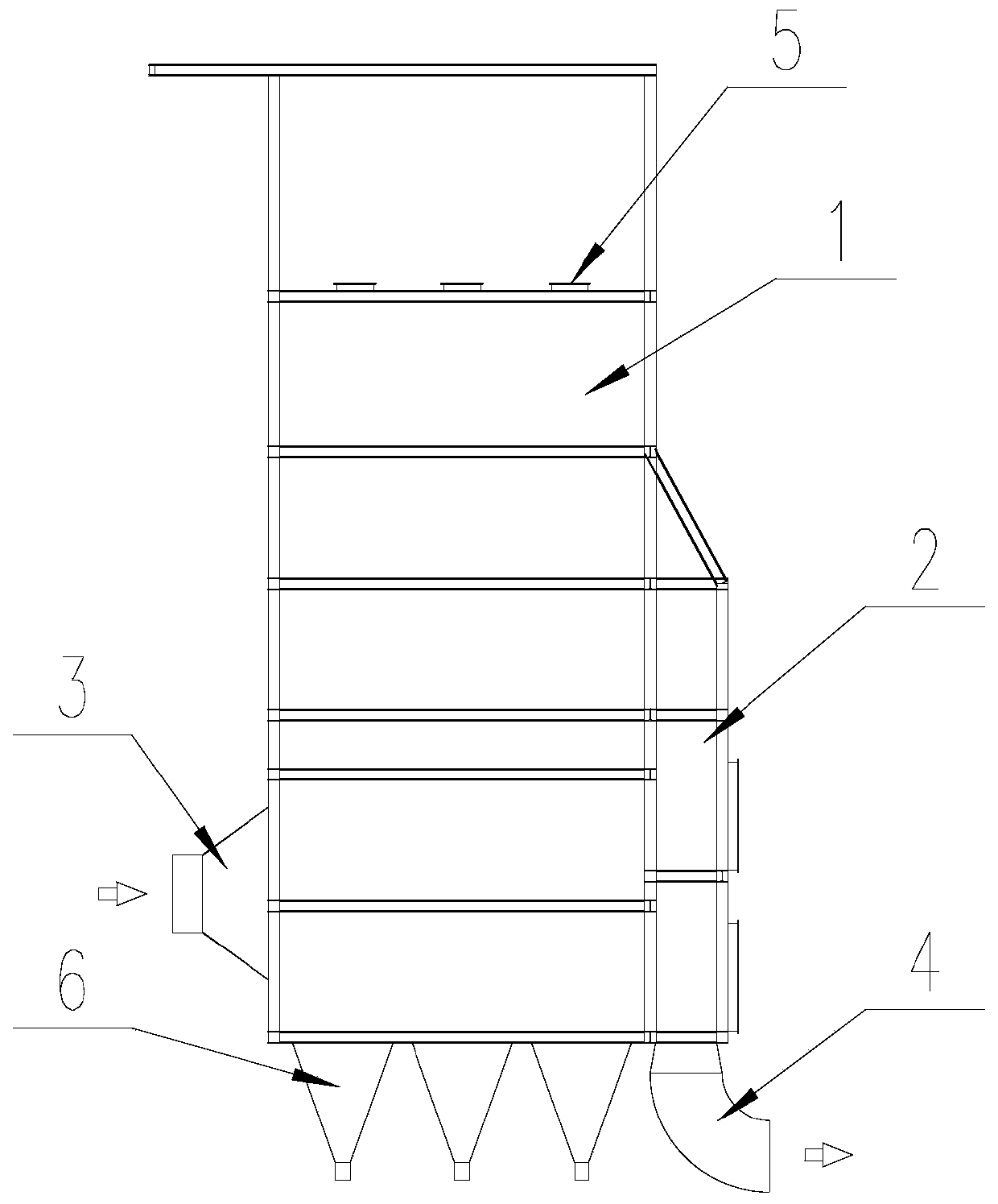 Desulfurization and denitrification integrated device