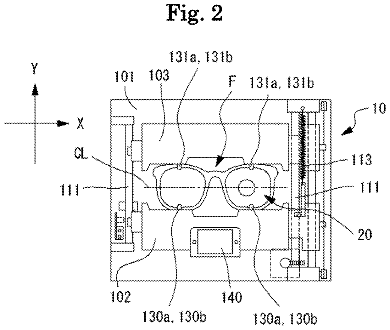 Eyeglass frame shape measurement device and lens processing device