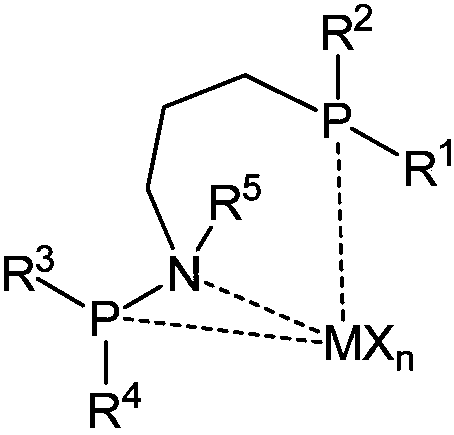 Phosphine-based modified metal catalyst and method for catalyzing ethylene oligomerization to produce 1-hexene-1-laurylene