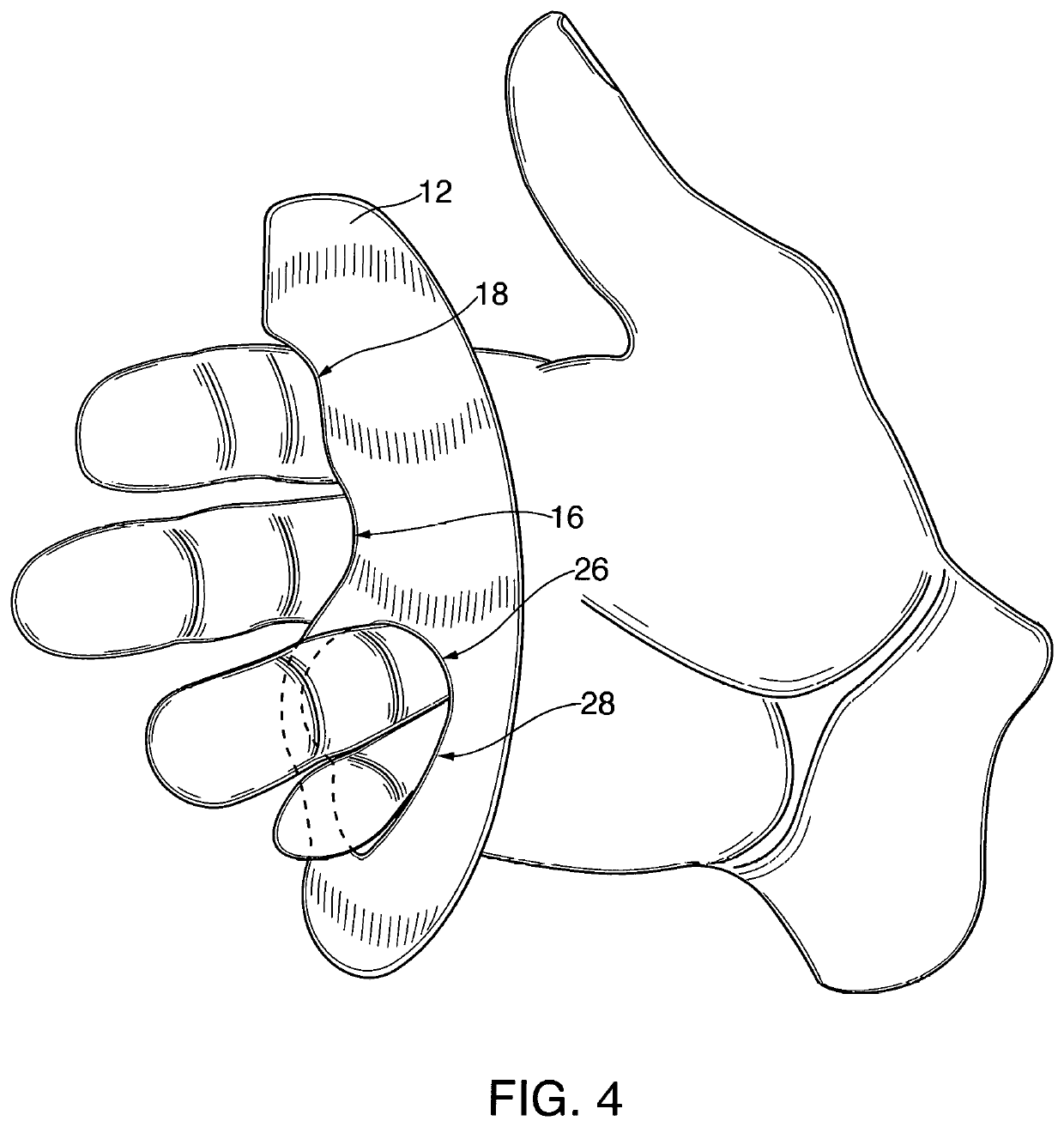 Self-retaining inverted grip knife