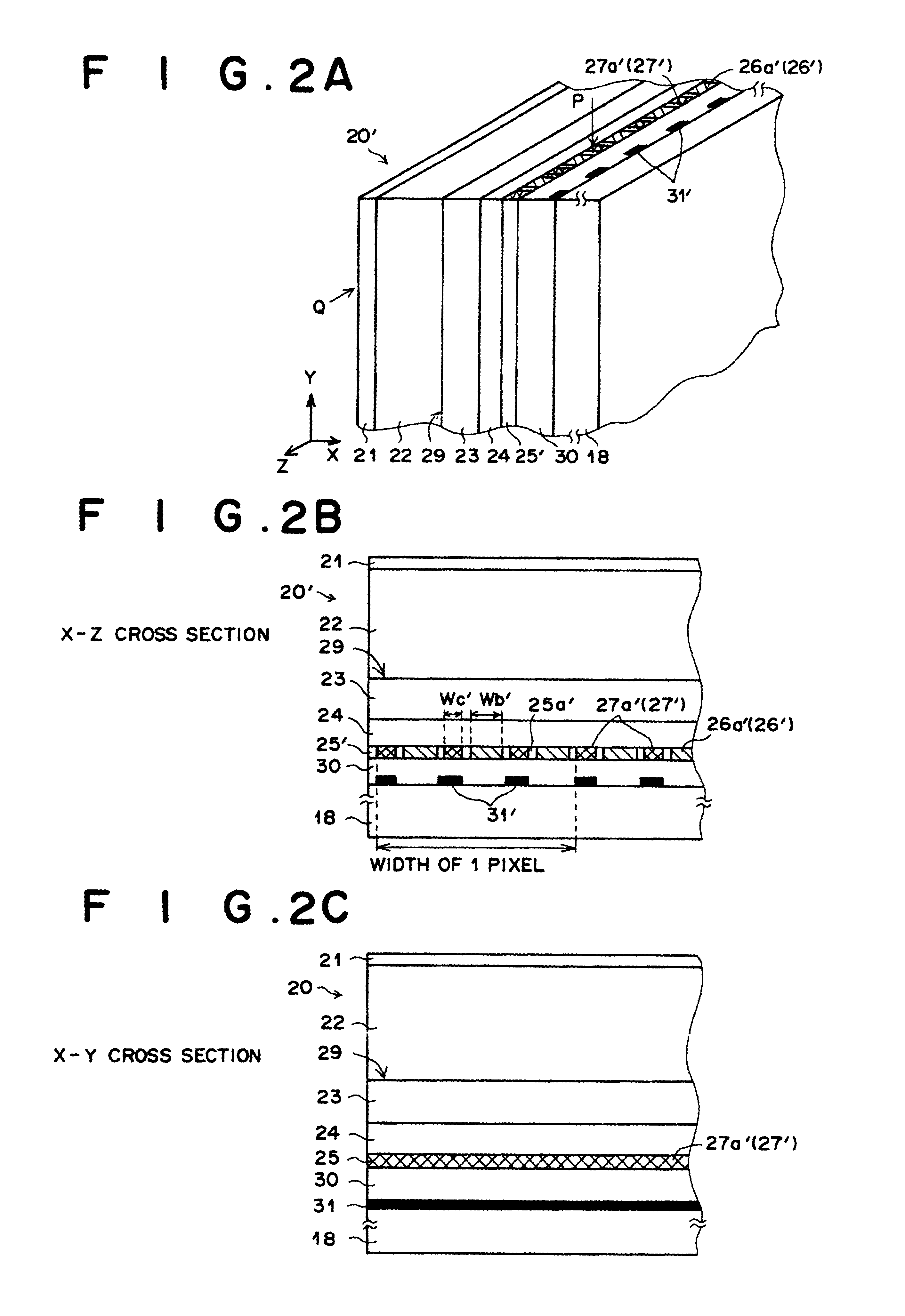 Image detector having photoconductive layer, linear electrodes transparent to reading light, and signal-readout electrodes shaded from reading light