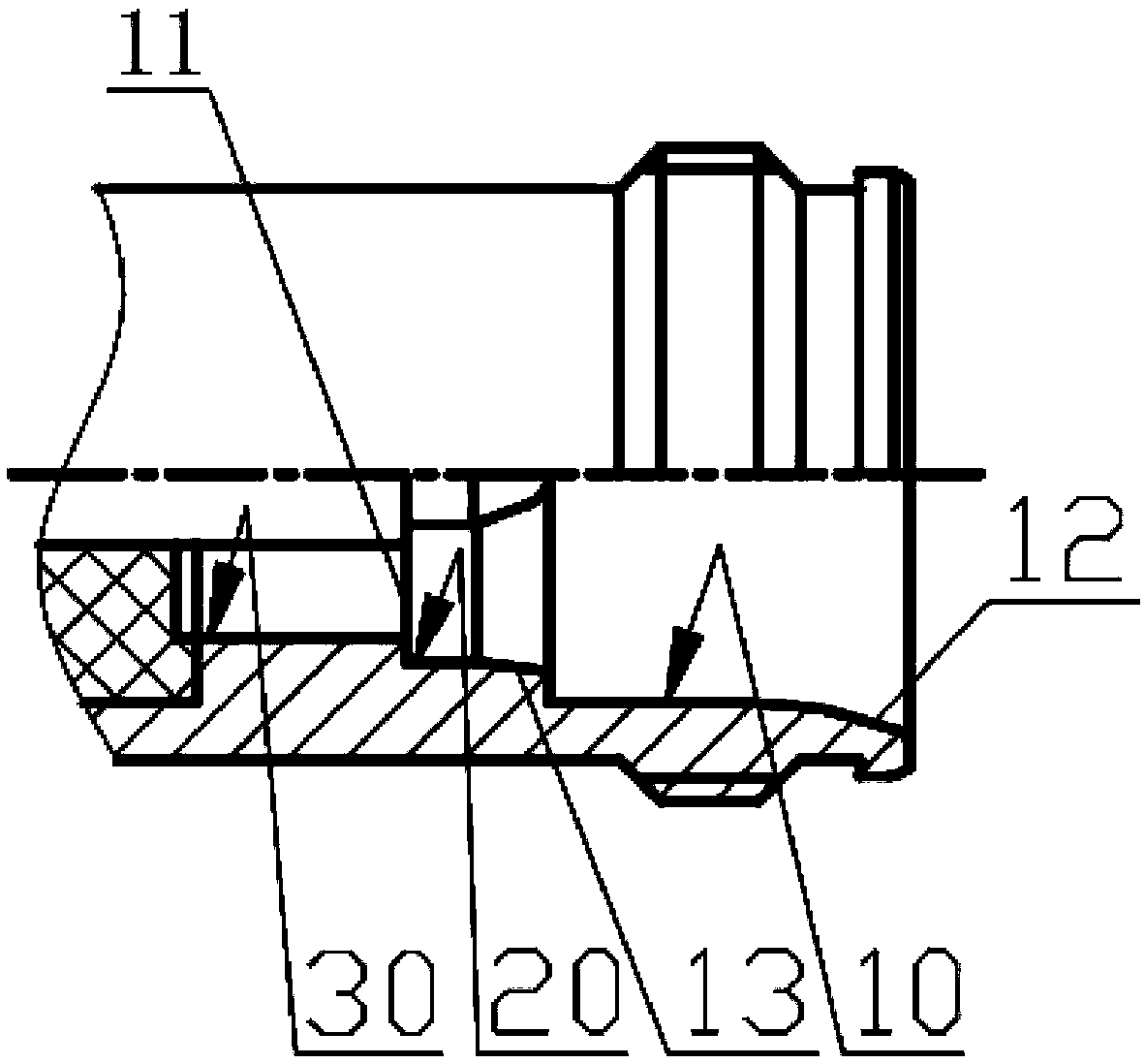 Small-volume low-intermodulation RF connector