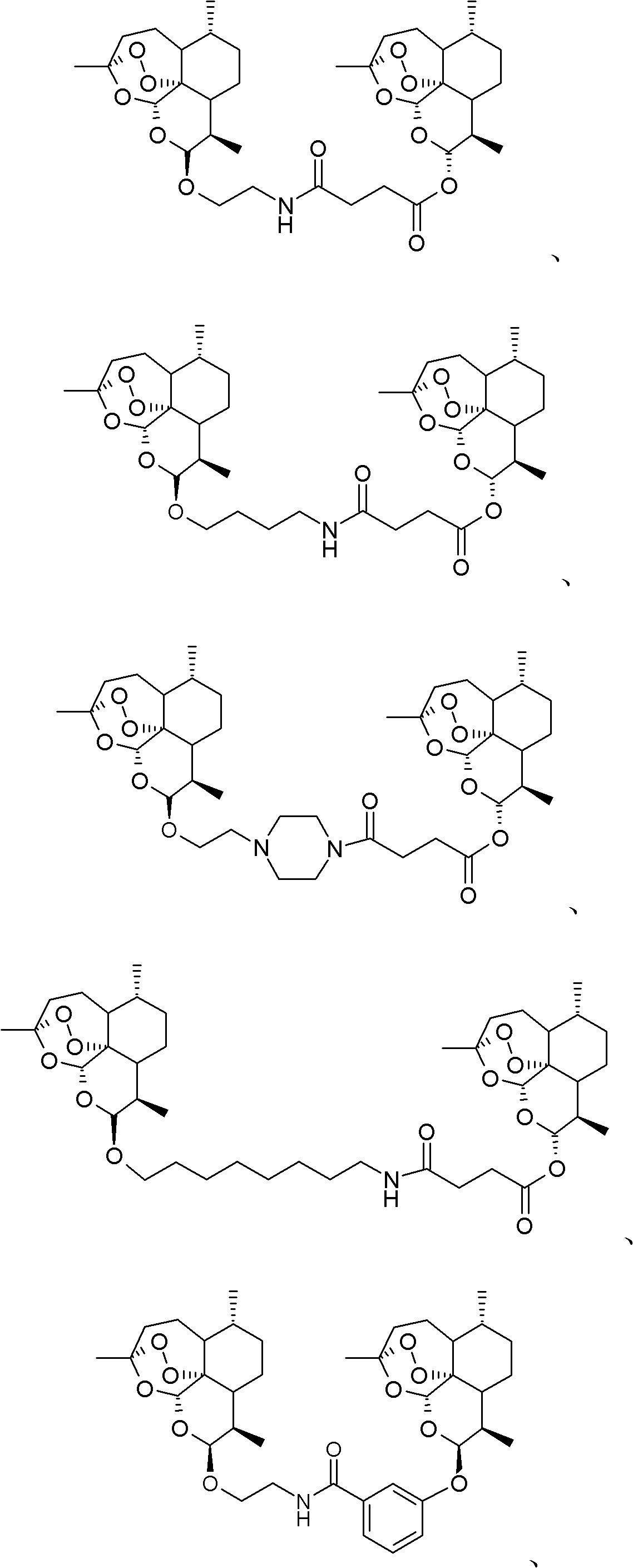 Nitrogen-atom-containing arteannuin dimers, and preparation method and application thereof