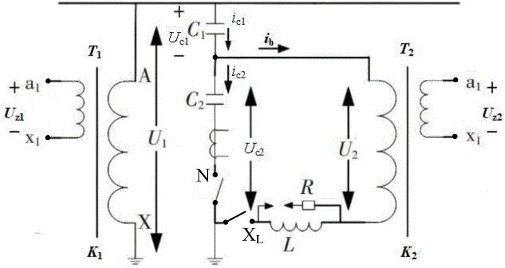 Method and system for online monitoring of dielectric loss and capacitance of capacitor voltage transformer