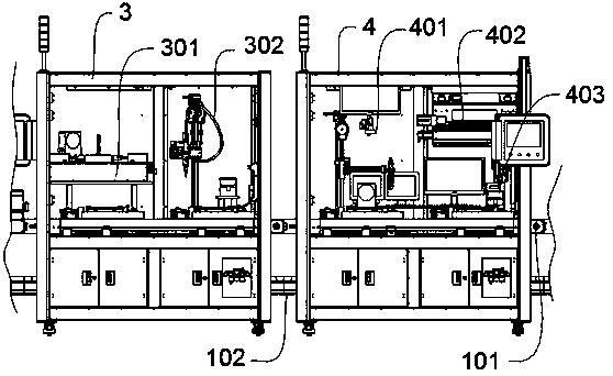 Intelligent equipment production line for electric automobile charging pile