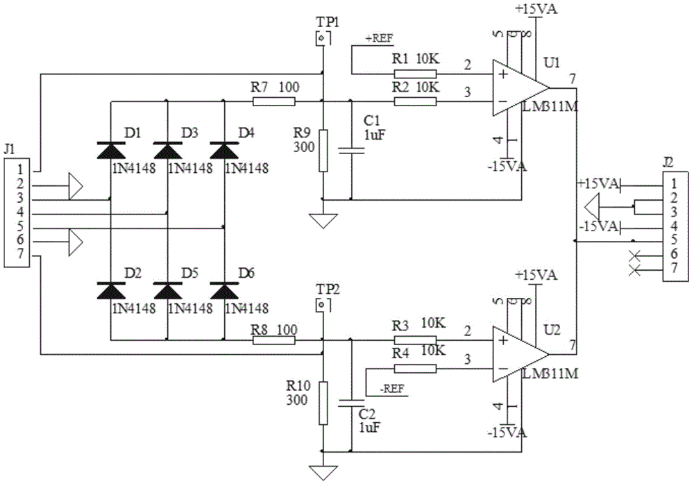 Converter three-grade signal protection circuit