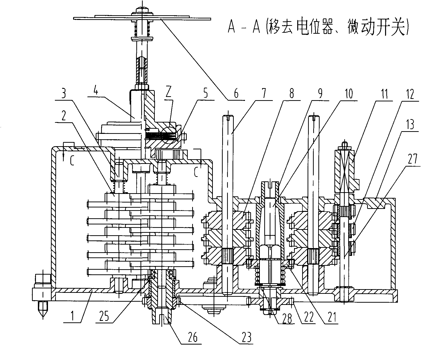 Stroke position control device of valve executing mechanism