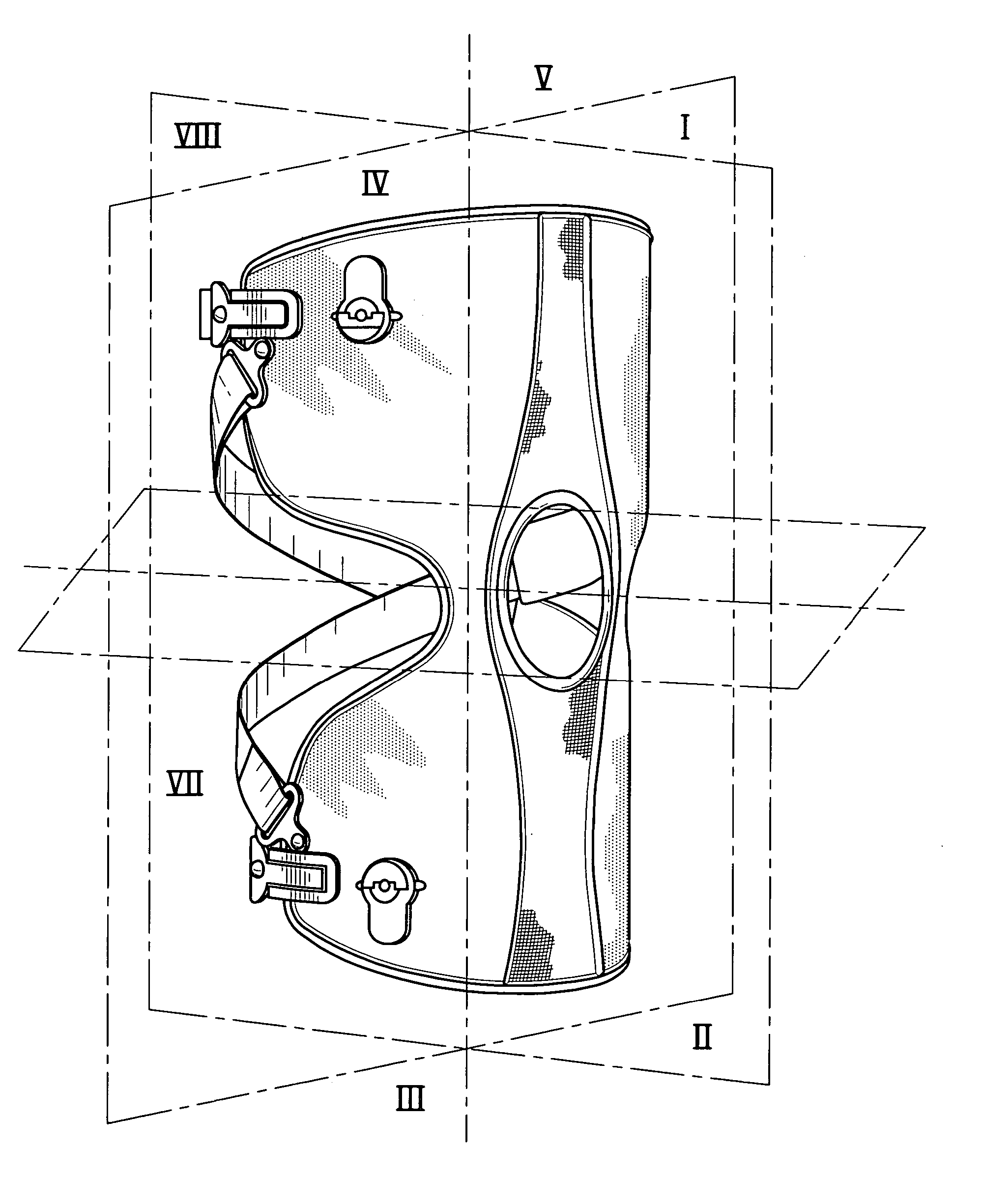 Knee brace and method for securing the same