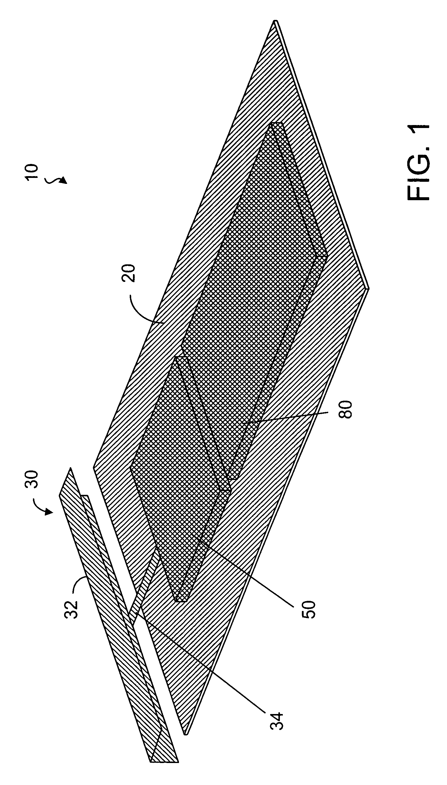 Internal digital TV antennas for hand-held telecommunications device