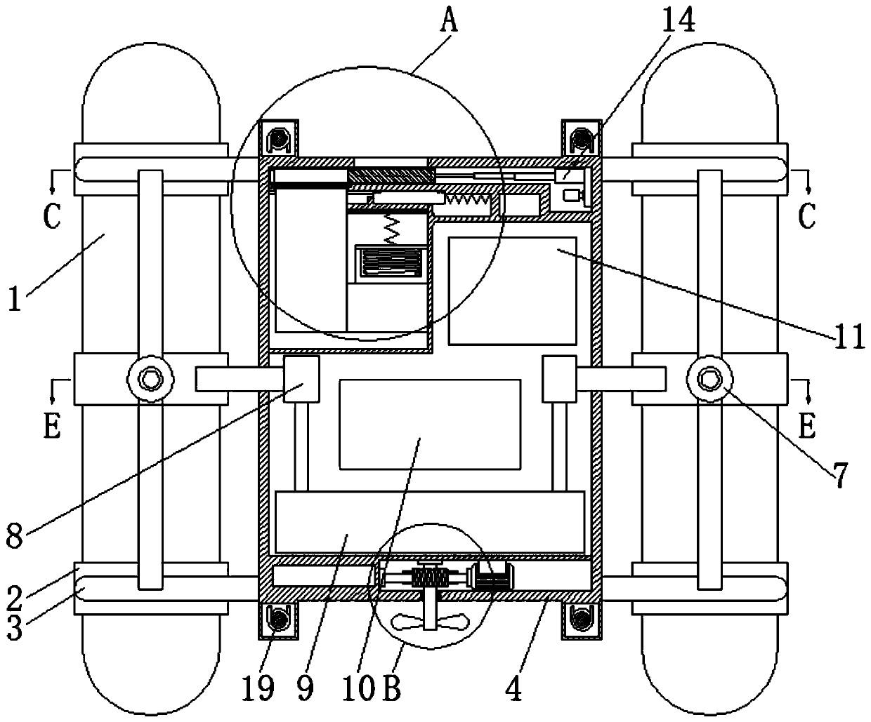 Portable water body heavy metal detection device