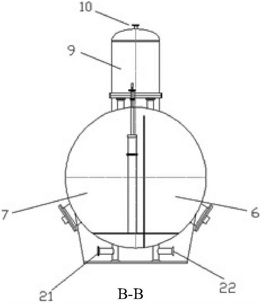 Three-phase separator for foamed crude oil