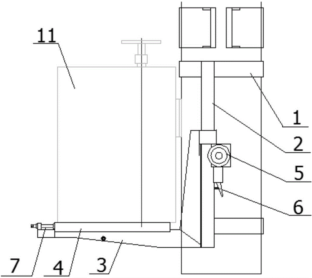 Installation operation platform of outdoor disconnecting switch operating mechanism