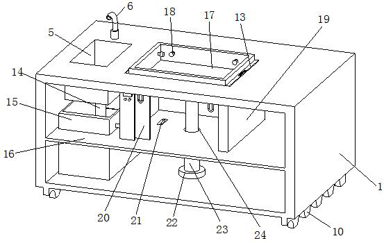 A multifunctional biology teaching test bench