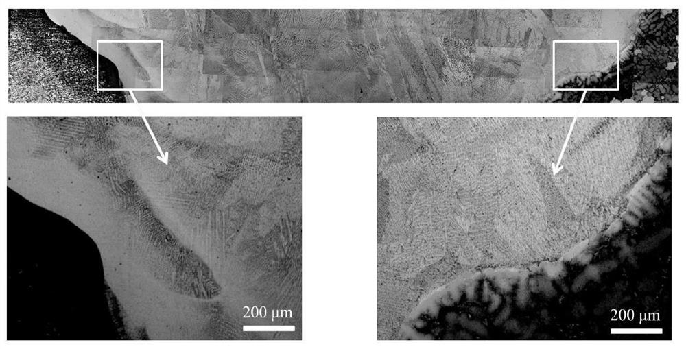 Laser melting deposition connection method for dissimilar high-temperature alloy in aero-engine