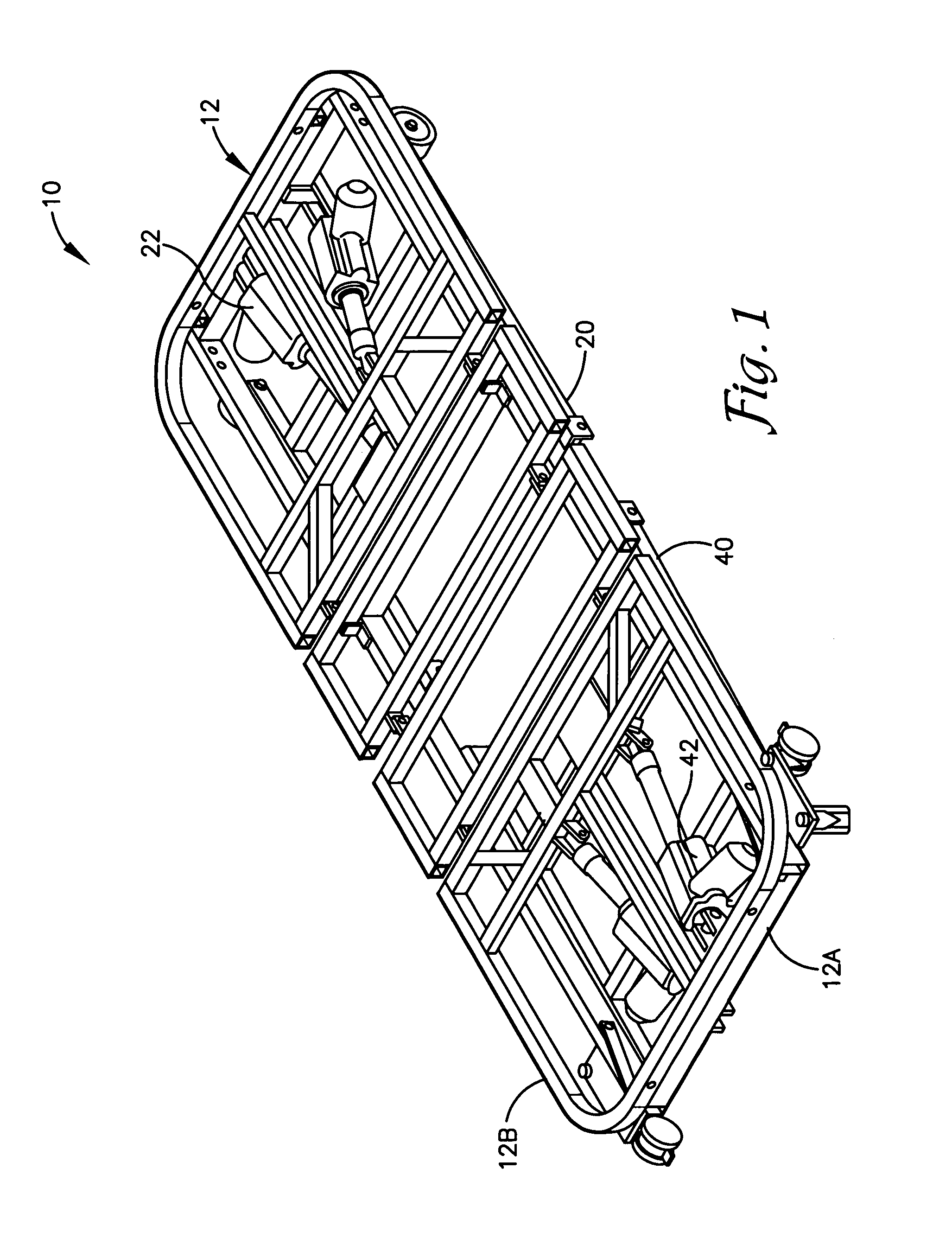 Low profile hospital bed