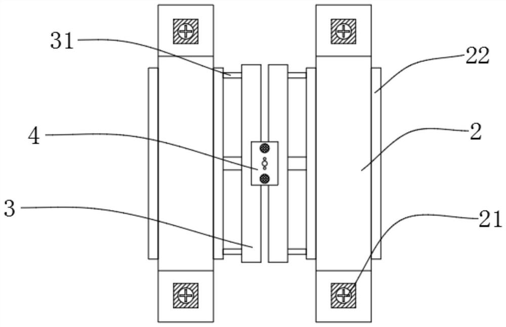 Sectioning device for mounting photoelectric combination cable