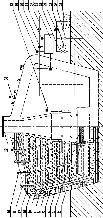 Large-capacity well type solar heat collection-storage device