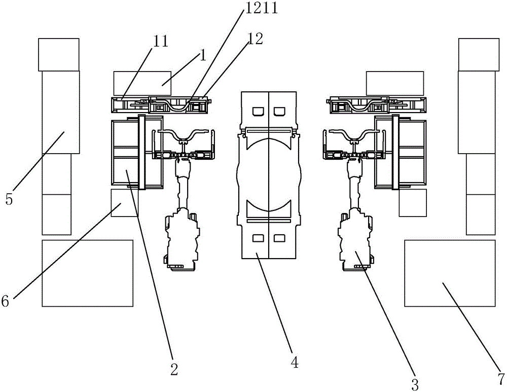 Internal high-pressure forming production line for pipes in intelligent factory